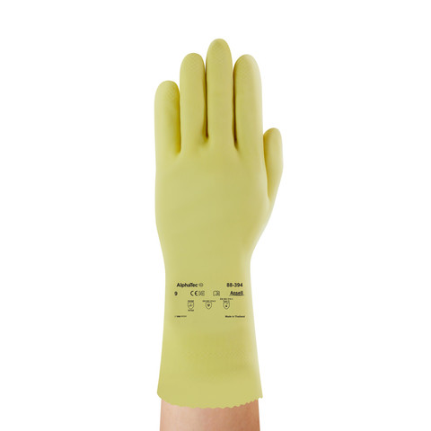 Ansell® AlphaTec® 88-394 Canners and Handlers 20-Mil Textured Latex Gloves